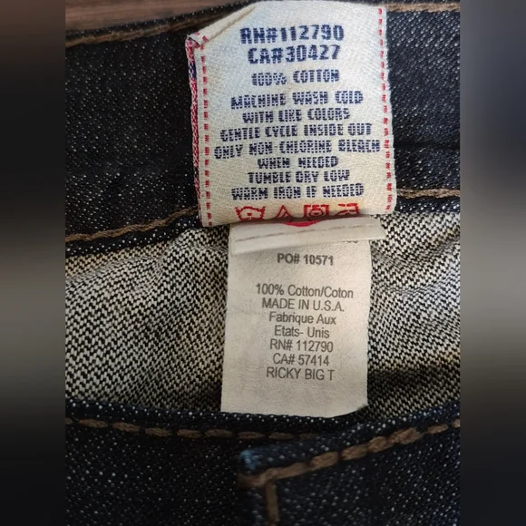 True Religion Ricky Big T Men's Blue Jeans - Picture 8 of 13